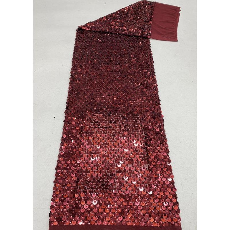 

Stretch Mesh Fabric with Shell Sequins Beads Shimmer Embroidery for Women s Dresses Evening Gowns Kids Clothing Shoes Bags 1Yard