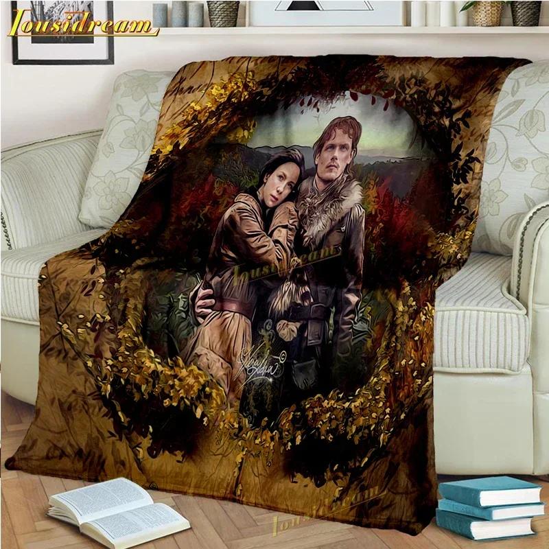 Coperta Outlander Guerra E Amore Flanella Super Morbida Pile Coperte Plaid Leggere E Calde Per Camera Da Letto Divano