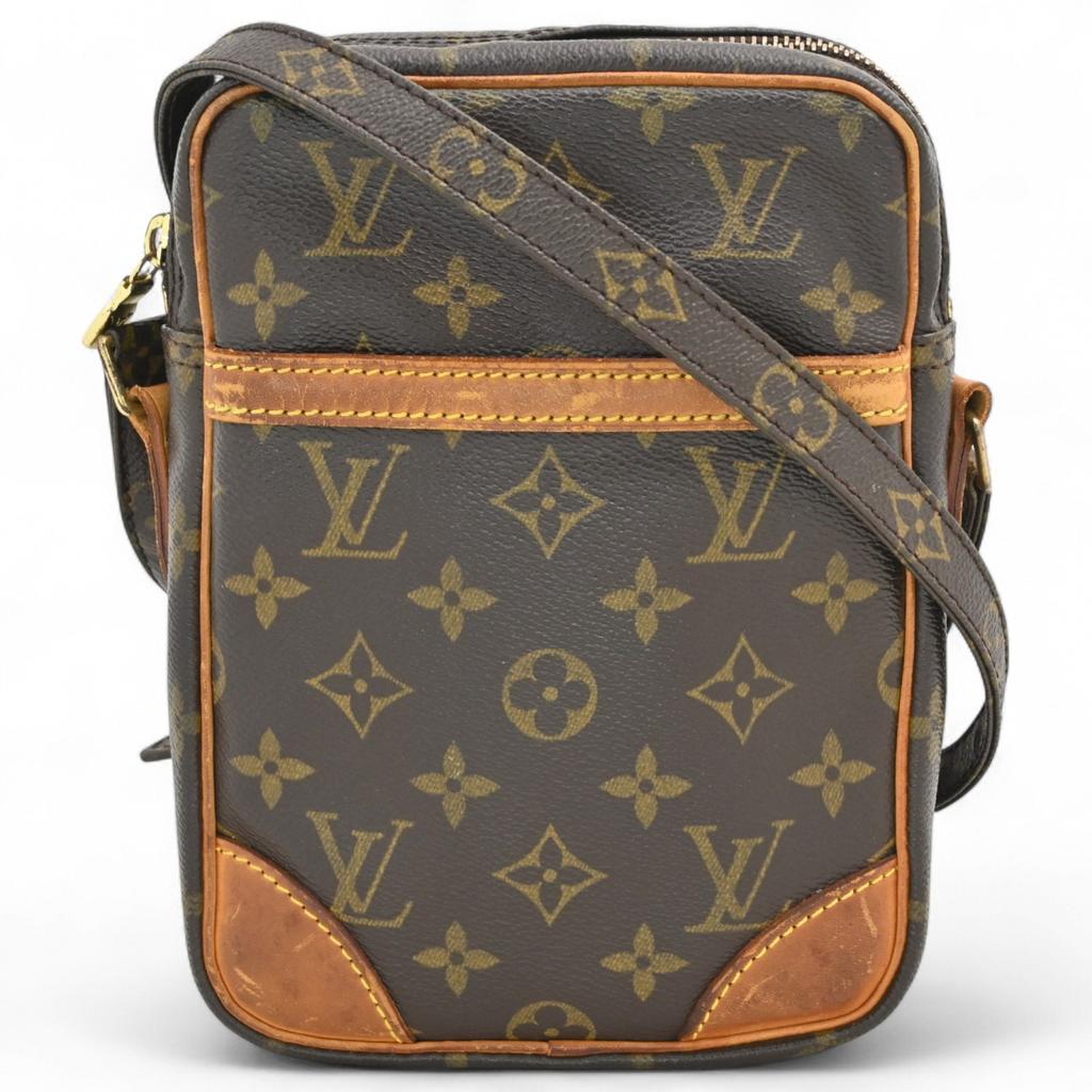Auth LOUIS VUITTON Monogram Danube Shoulder Bag Brown M45266 lv1125jh Used