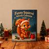 Veverčí adventní kalendář 2025 24denní vánoční odpočítávací kalendář s 24 2D akrylovými veverčími ozdobami pro sváteční výzdobu stromku