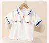 Children's Cotton Polo Shirt: Boys' Short Sleeve Summer Top for Kindergarten and Primary School