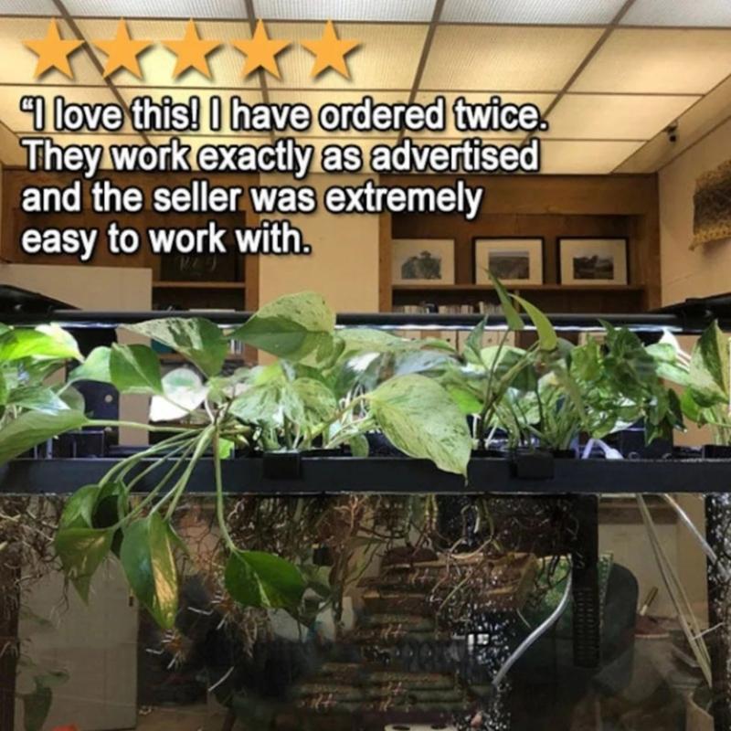 Hydroponic Rack for Aquariums Border Featuring Adjustable and Durability ABS Construction for Plant Displays