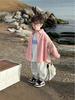 2025 Boys' Denim Jacket - Korean Style, Spring/Autumn, Casual, Thin, Fashionable Top for Kids