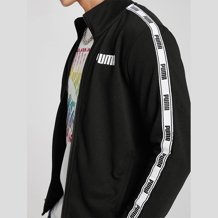 PUMA Jackets Men's Black Stand Collar Moderate Other 587002-01