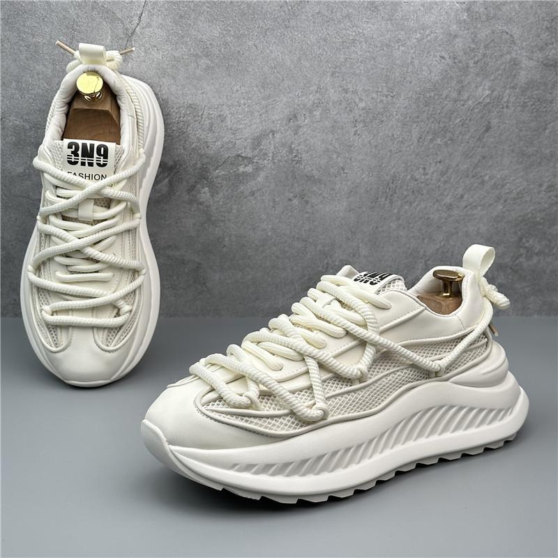 Designer Summer New Men's Air Mesh Thick Bottom Breathable Casual Shoes Male Retro Sports Walking Sneaker Flats Loafers