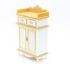 1: 12 Scale Miniature Shoe Cabinet Model with Doors And 2 Drawers Mini Dollhouse Furniture Accessory for DIY Micro Landscape Pretend Play Props