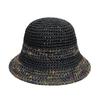 Summer Knitted Hollow Sunscreen and Sunshade Fisherman's Hat Women's Thin Breathable Colorful Vacation Style Woven Straw Hat