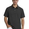 Polo Uomo in Lino Monocolore - T-shirt Premium da Business con Collo a Revers e Maniche Corte