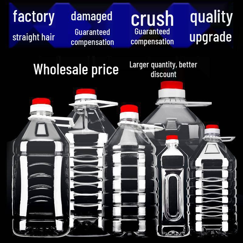 PET Plastic Transparent Wine Barrel Kitchen Oil Bottle (0.5L-20L)