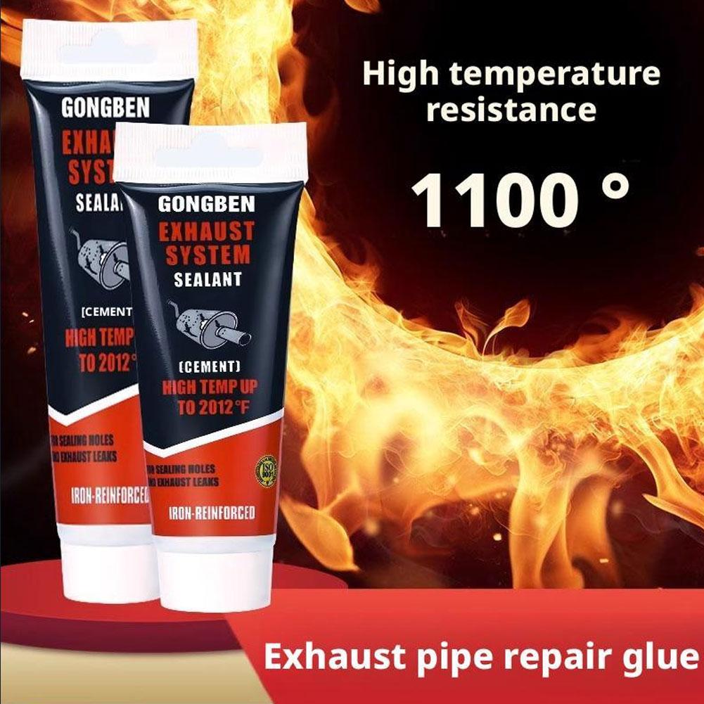 1 szt. Klej wysokotemperaturowy do naprawy rur wydechowych do motocykla samochodu rury wydechowej dymu uszczelniania spawania naprawy nieszczelności klej do rury wydechowej K6Y2