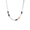Agate Bamboo Boys Necklace Niche Design Hip Hop Men's Neck Chain Retro Style Women's Premium Sense Clavicle Chain Men