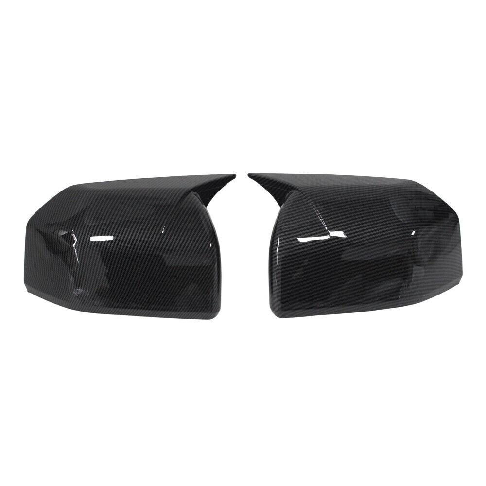 For Ford F150 F-150 2015- Car Sticker Rearview Side Mirror Cover Wing Cap Exterior Door Rear View Case Trim Carbon Look