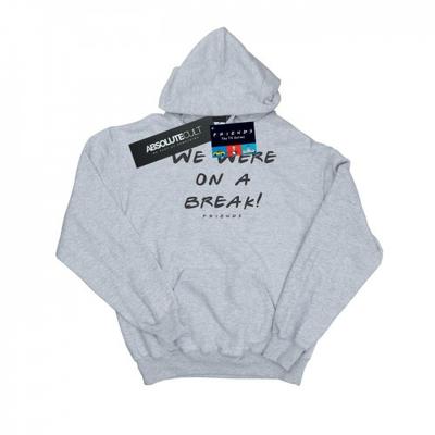 Herren-Kapuzenpullover „We Were On A Break“ mit Text