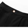 Women's Spring/Summer Age-Defying Suit Set: Waist-Cinched Vest & Draped Wide-Leg Pants.
