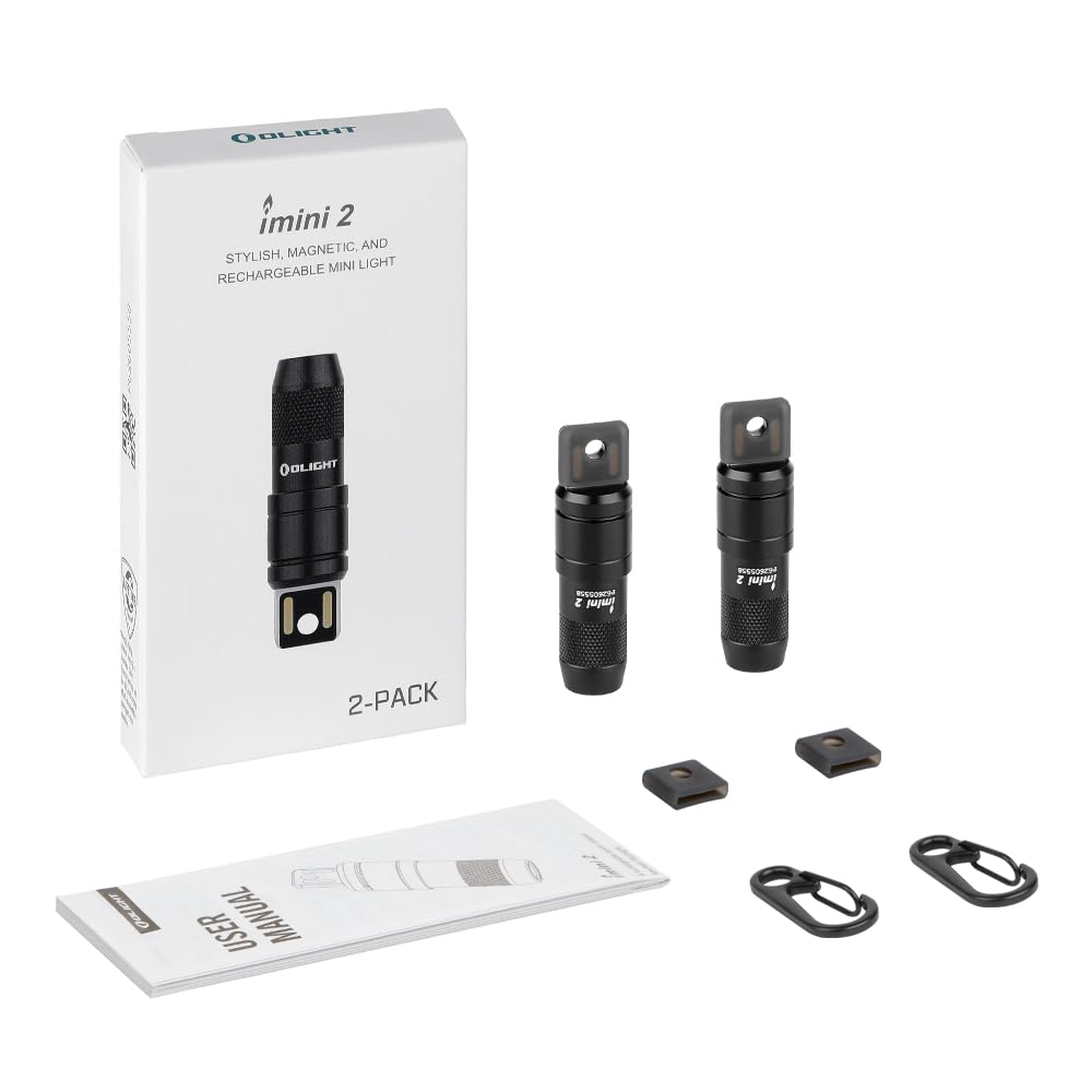 OLIGHT Imini2 Mini Keychain Flashlight USB Rechargeable 50 Lumens Emergency