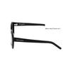 Saint Laurent Side Logo Letter Print Square Sunglasses Unisex Sunglasses Black SL-68-001