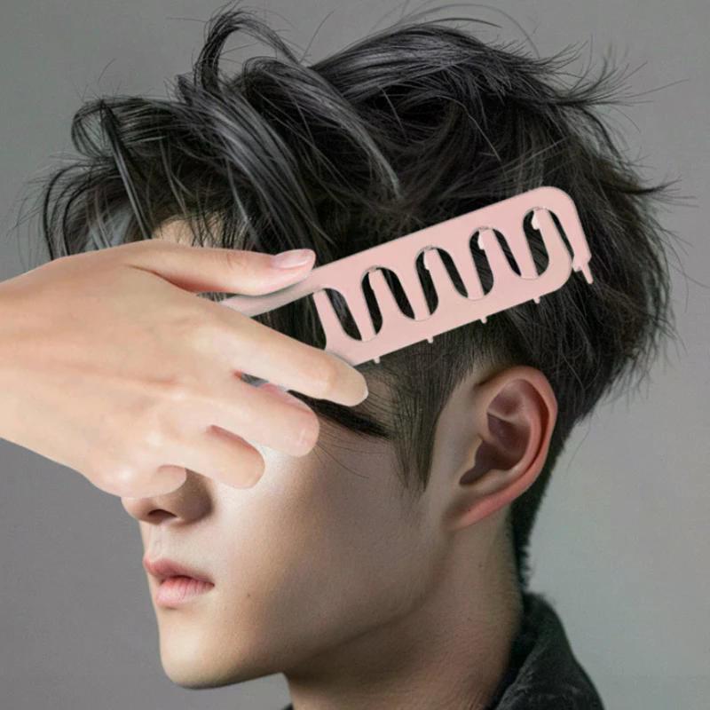 Wide-Tooth Hair Styling Comb Hair Seam Bangs Comb Root Top Fluffy Hairdressing Tool for Women Men