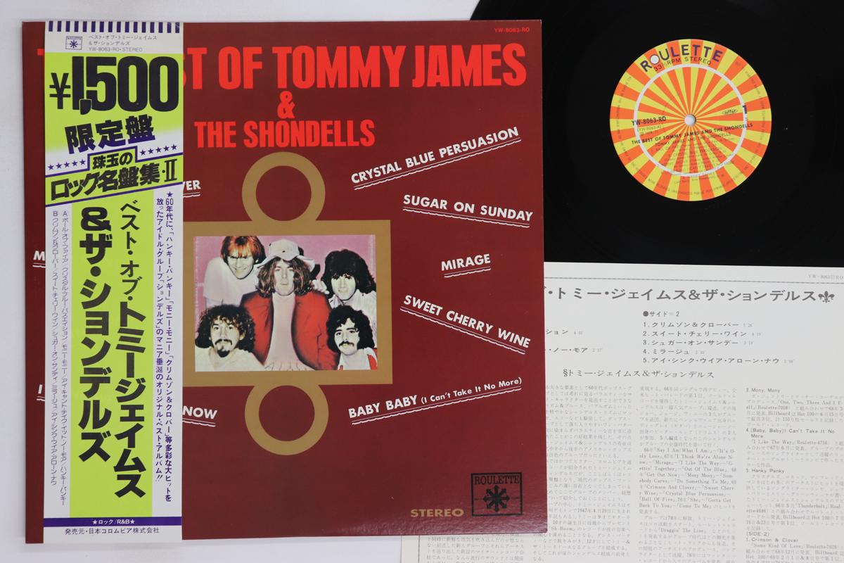 

LP Record TOMMY JAMES SHONDELLS Best Of Tommy James The Shondells YW8063RO ROULETTE 1978 Japan Obi Rock Used