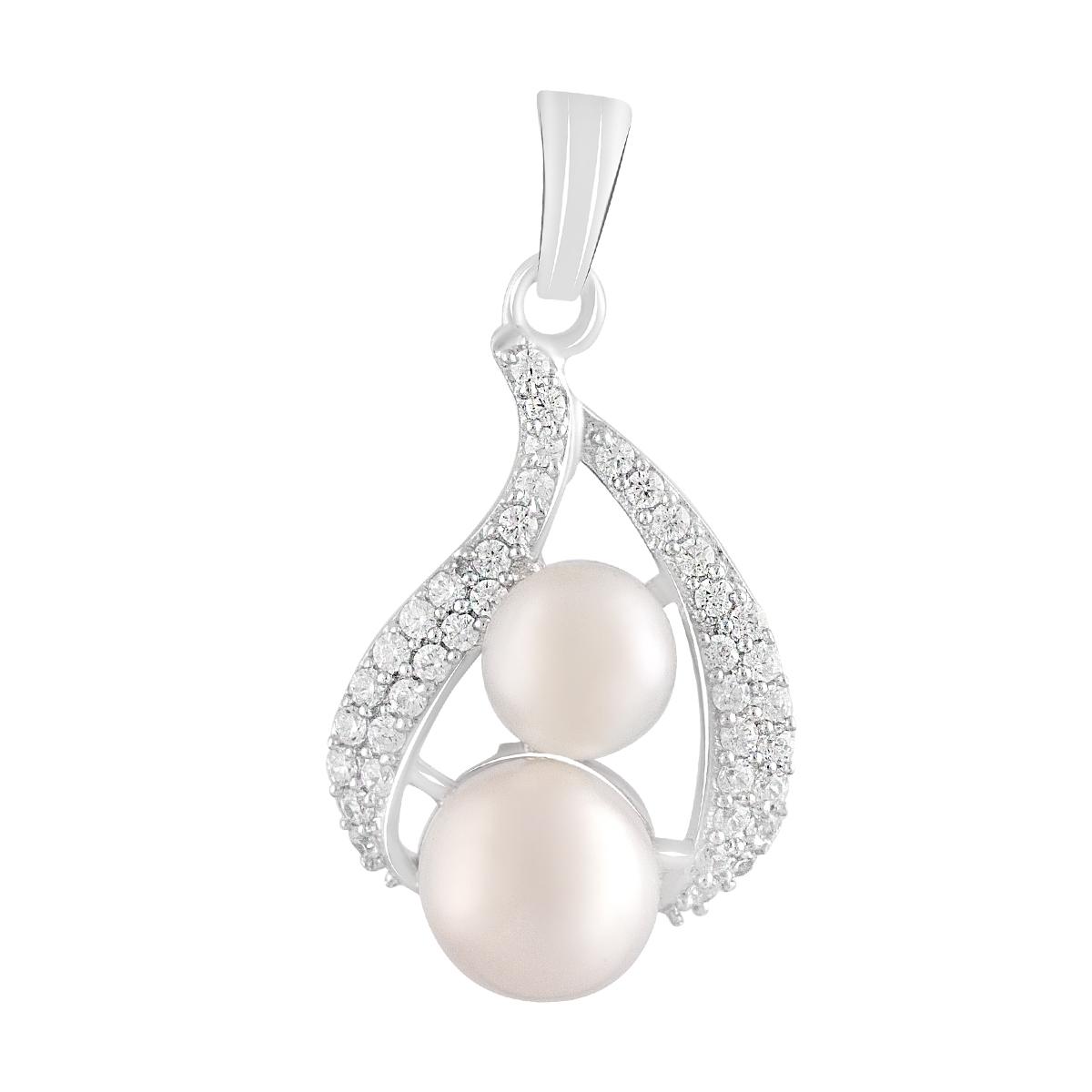 

Срібна підвіска з перлами 3.788ct (2123552) білий