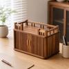 Versatile Wooden Desktop Storage Organizer Multifunctional