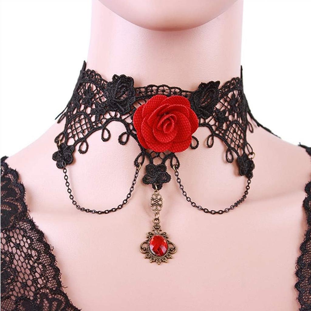 Bride Lace Necklace - Costume Accessory for Women