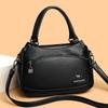 Women's Bag Middle-Aged Mother Bag Pu Shoulder Messenger Bag Handbag