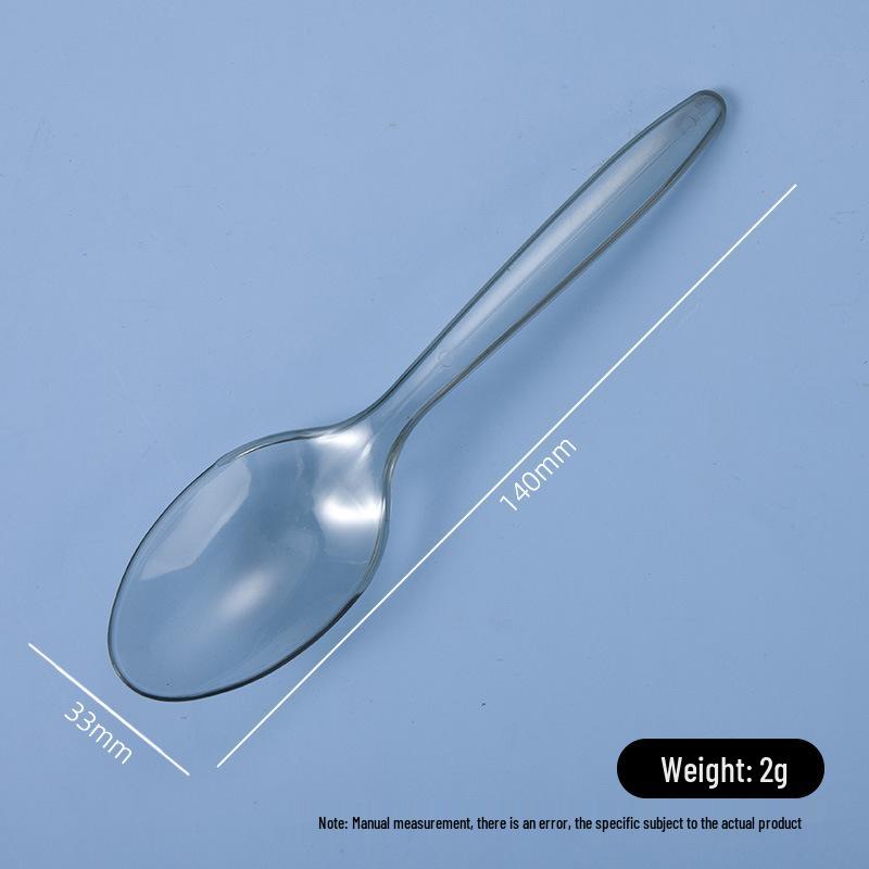 Yellow Disposable Plastic Spoon for Ice Cream, Dessert, Takeaway, and Rice (DS1)