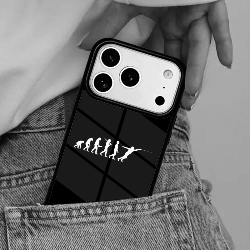 Funny Fencing Sport Evolution Phone Case for iPhone 16e 15 14 13 12 17 Pro Max Plus Air 17pro Cover Coque
