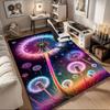 "Fantasy Dandelion Glow: A Magical Garden of Colorful Lights"Office Mat Home Decor Office Desk Chair Rugs Chair Carpet for Office Chair Mat