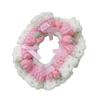 Haar-Scrunchie Garn Erdbeerblume Häkeldesigns für den Alltag oder besondere Anlässe Haarstyling-Accessoires
