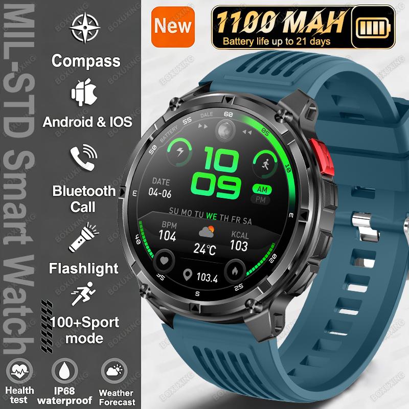 New T-Rex3 Ultra 1100mAh Battery Smart Watch Men GPS Track Compass IP68 Waterproof Sports Tracker Outdoors Military Smartwatches
