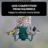 Hanging Wild Bird Feeder Weight Activated Rotating Squirrel Proof Outdoor Garden Yard Tree Mounted Automatic Bird Feeding