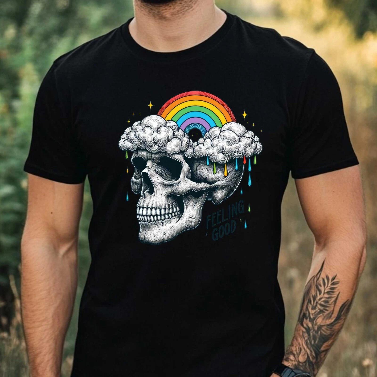 T-Shirt Herren Lustiges Sarkastisches Skelett Motiv Baumwolle Größe XS bis 5XL XXXXL