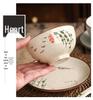 Hand-Painted Retro 6-Inch Round Ceramic Plate - Bone Dish, Spittoon, Tea Snack, Dried Fruit, Small Snack, Pastry Plate.