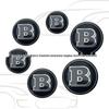 Mercedes Brabus 3D Aluminum B Logo Sticker for 45-90mm
