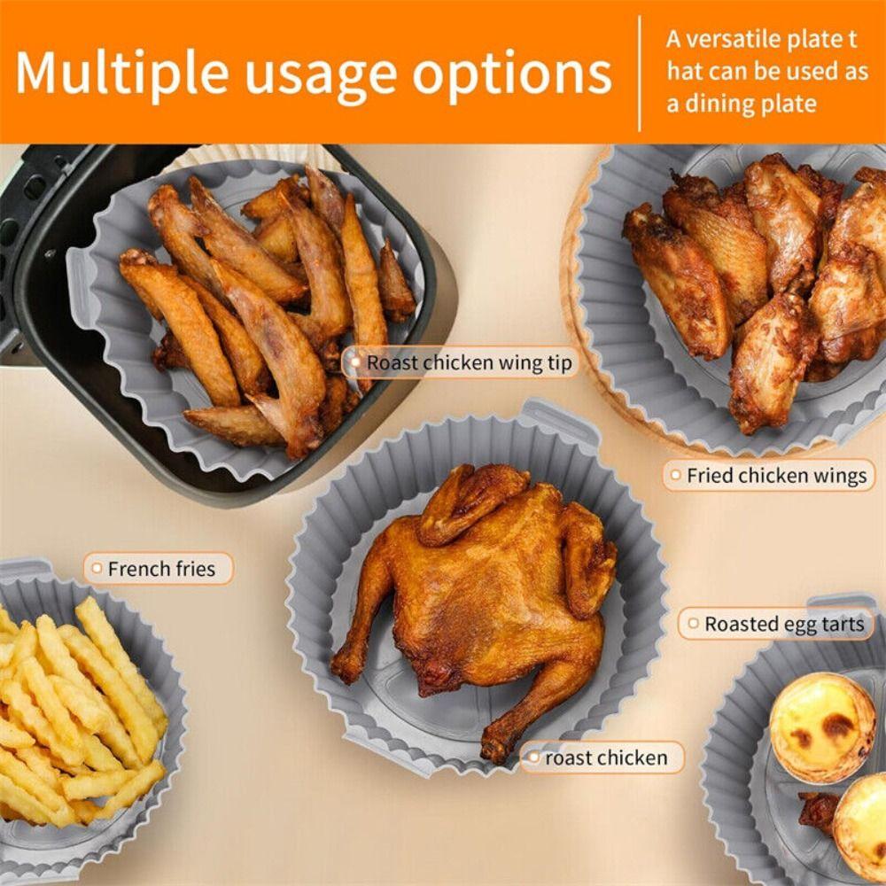 6Pcs Pizza Plate Air Fryer Accessories Cake Mold Air Fryer Lined Basket
