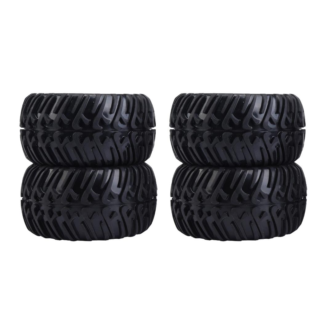 4Pcs Y shaped Tyre Pattern Rubber Tires With Hubs for 110 Scale RC Truck Car (7 Holes)