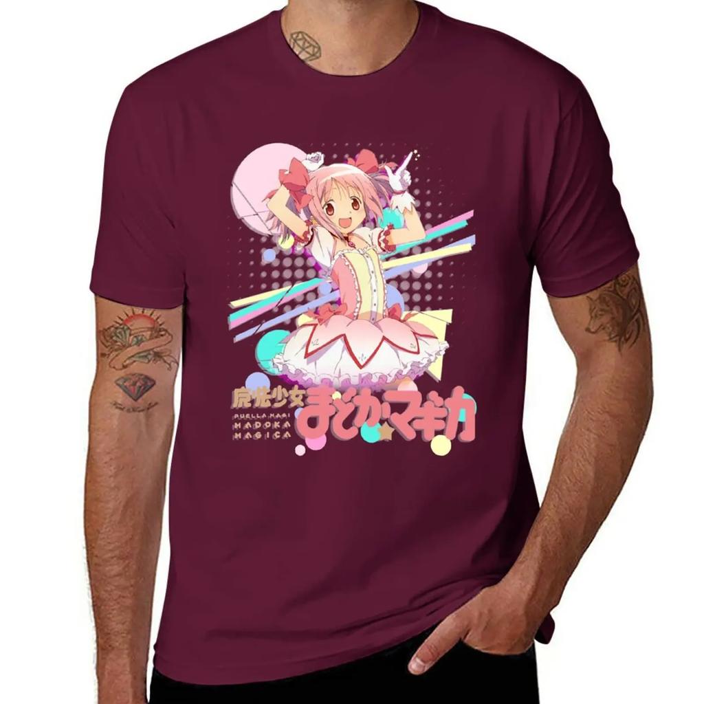 Madoka Magica~ T-Shirt oversizeds vintage korean fashion tops cotton t shirts