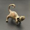 Ancient Brass Small Tea Pet Ornament Long Tail Cute Mouse Figurines Miniatures Copper Lucky Rat Study Living Room Decorations