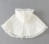 SLINX Baby Poncho with Princess White Floral for Outing Cold UV Outerwear Hood, Coat, All-Lace, Print, Children's Cloak/Cape Girls, Cloak, Protection,