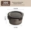 Round Food Storage Box 300-1100ml Fresh-Keeping Box Portable Camping Lunch Box  Freezing & Heating