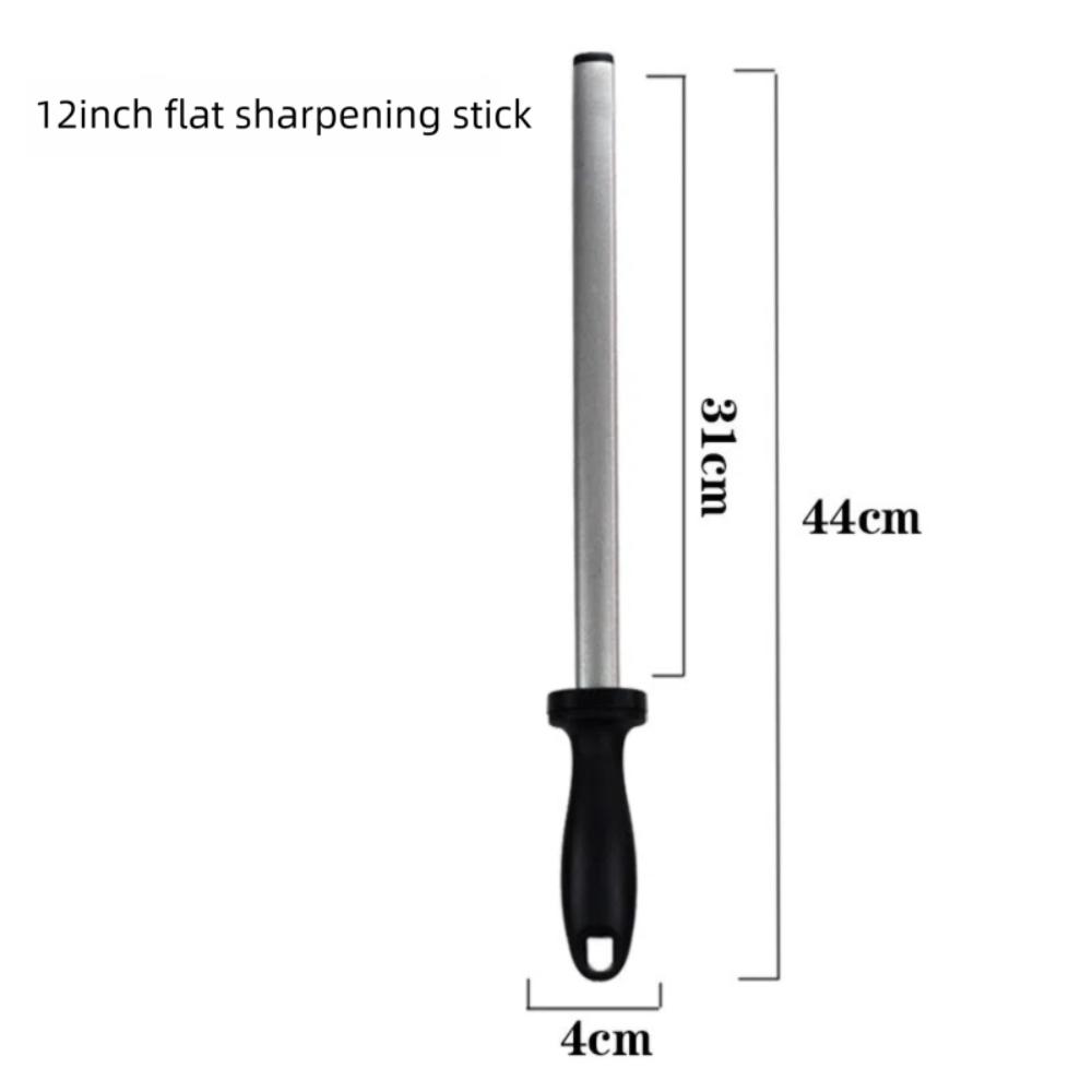 Professional 10/12 Inch Diamond Sharpener Stick Quick with Handle Whetstone Stone Double Sided Sharpening Stone Butcher Chef