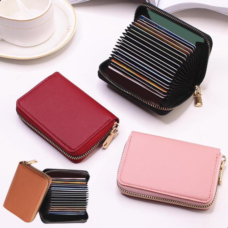 

Women s Leather Business Card Case Holder Card Wallet A25073_02.Pink