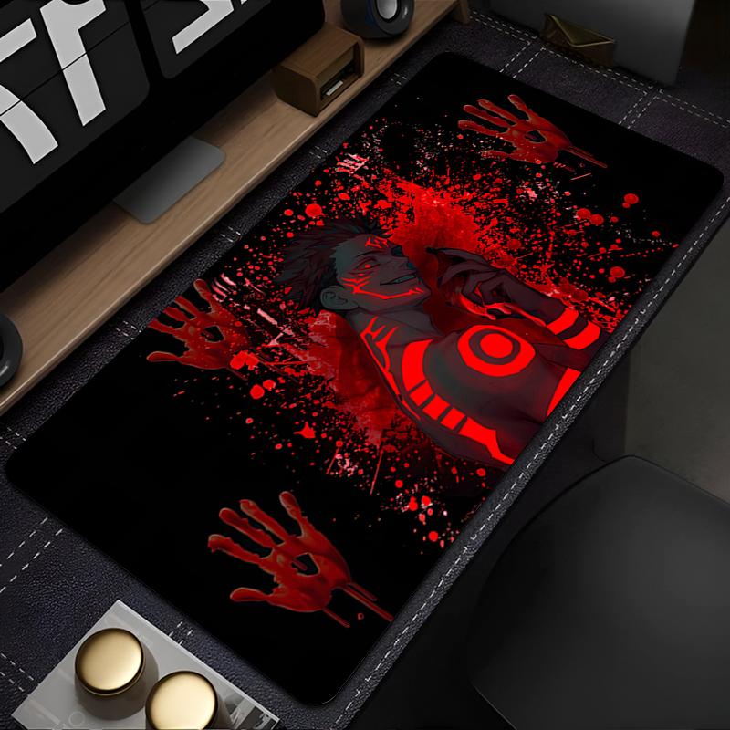 Alfombrilla de Ratón Ordenador Nuevas Alfombrillas de Ratón Alfombrilla de Teclado Alfombrilla de Ratón Gamer Suave Alfombra de Oficina para PC Mesa Jujutsu Kaisen Sukuna Alfombrilla de Escritorio
