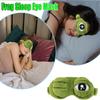 Frog Sleep Eye Mask Lovely Cartoon 3D Eye Cover Big Eyes Green Breathable Shading Skin Friendly Sleeping Mask for Women Men