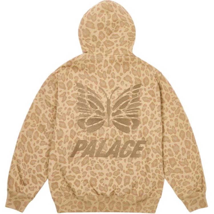 Palace x Needles Hood Sand Unisex Tops Tan P27NDCS005