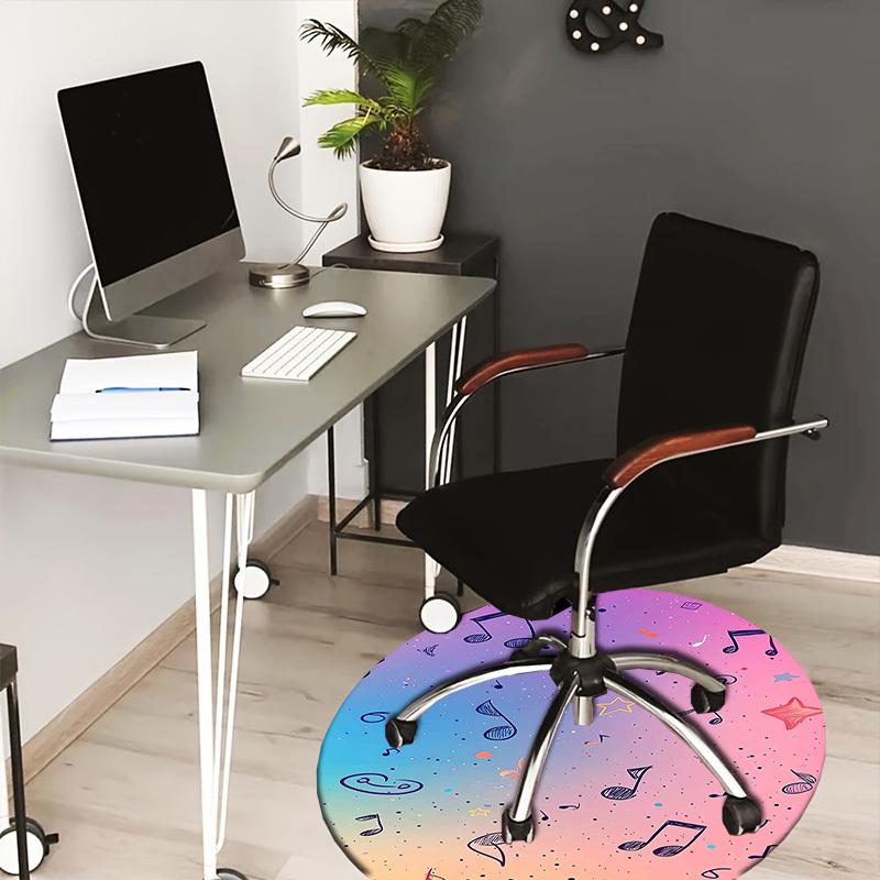 

1pc Office Carpet Chair Mats Music Notes Starry Sky Perfect for Decorating Office Chairss, Or Bedrooms.YDT301 80cm by 80cm