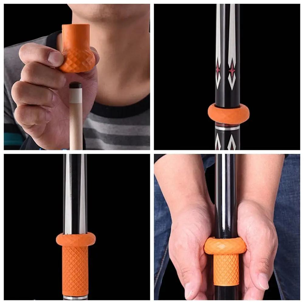 Snooker Accessories Non Slip Billiard Wrap Sweatproof Colorful Cue Grip Protectors Rubber Handle Cue Butt Sleeve Pool Cue Parts