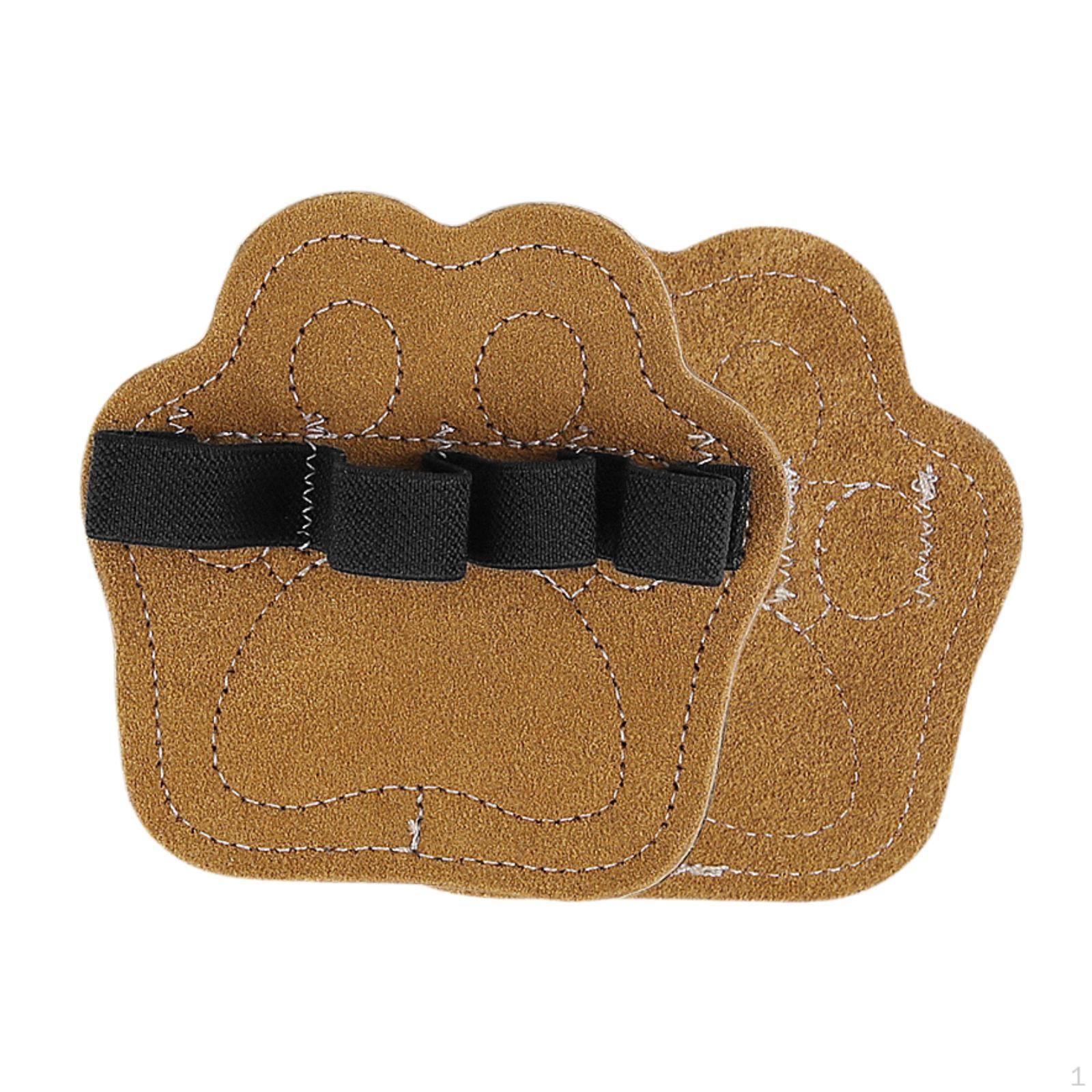 

2 шт. Накладки для грифа для тяжелой атлетики, гимнастические накладки для мужчин и женщин, защита ладоней для фитнеса, тренировочные перчатки коричневый