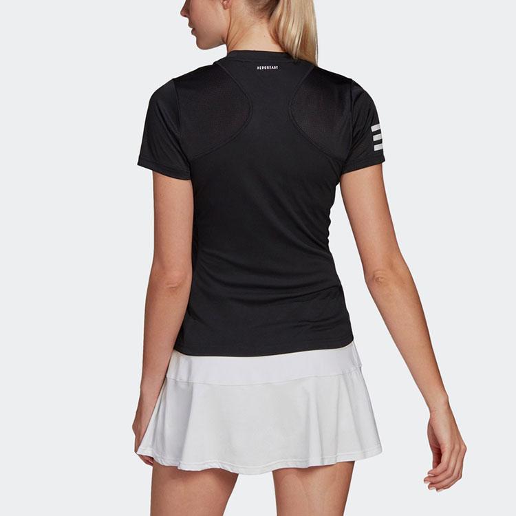 Adidas Sport Training Quick-Dry Breathable Round Neck Short Sleeve T-Shirt Women Tops Black GL5530